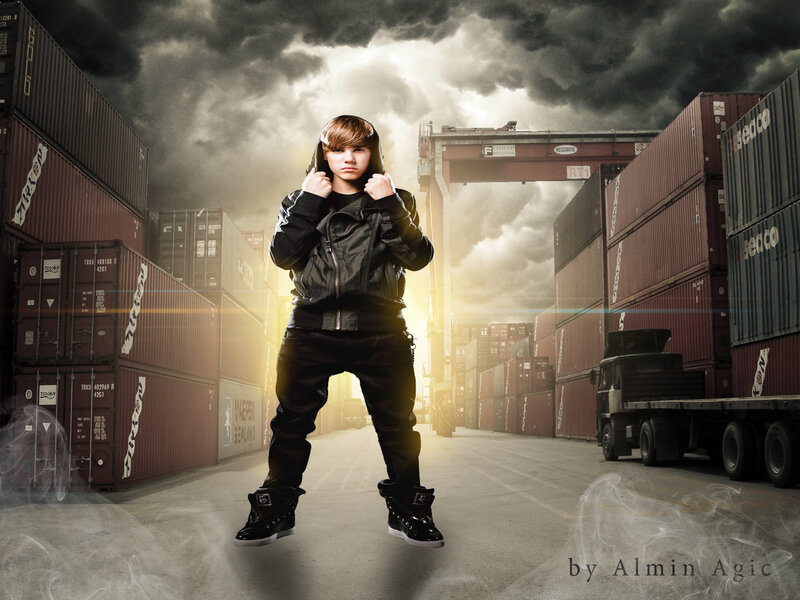 Young Man in Black Jacket — Dramatic