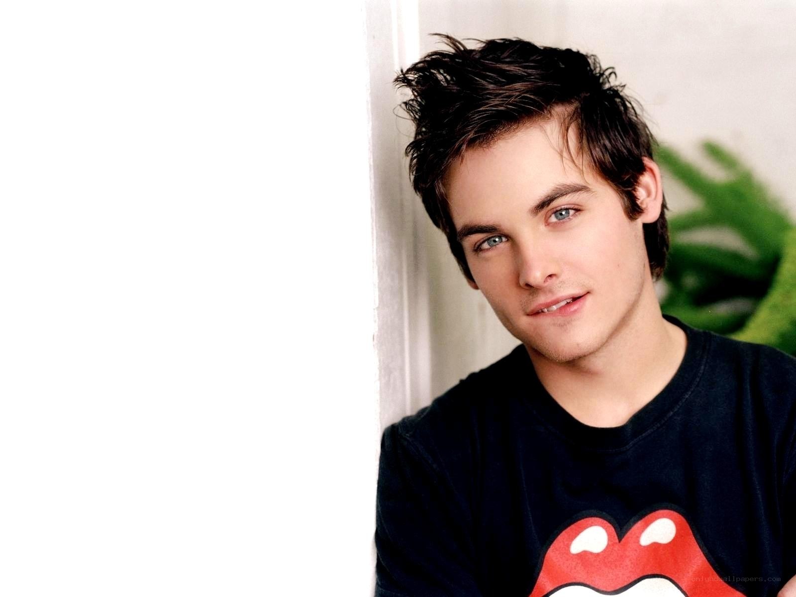 young man in black t-shirt