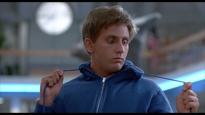 Young Man in Blue Hoodie
