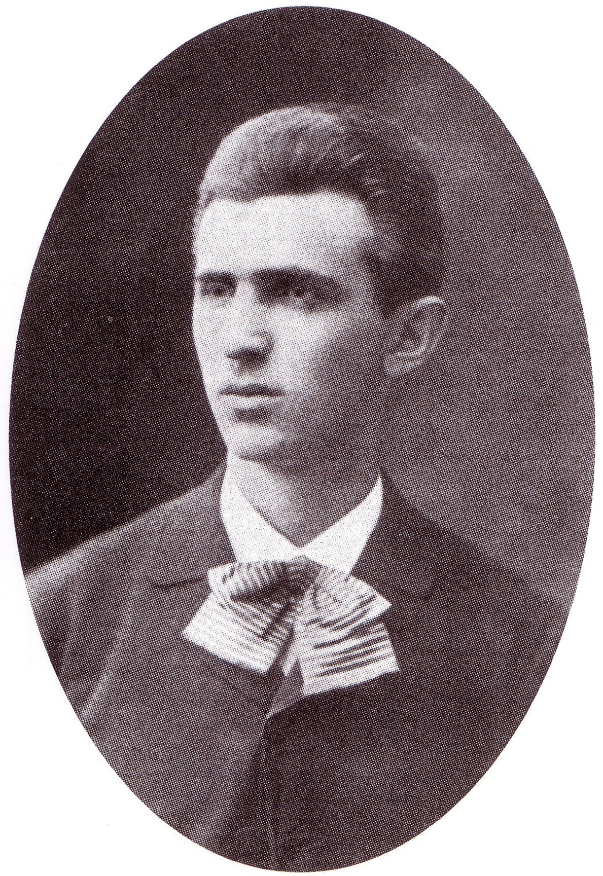 young man in formal attire
