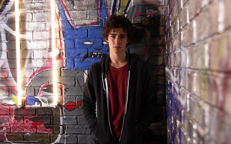 Young Man in Hoodie — Black