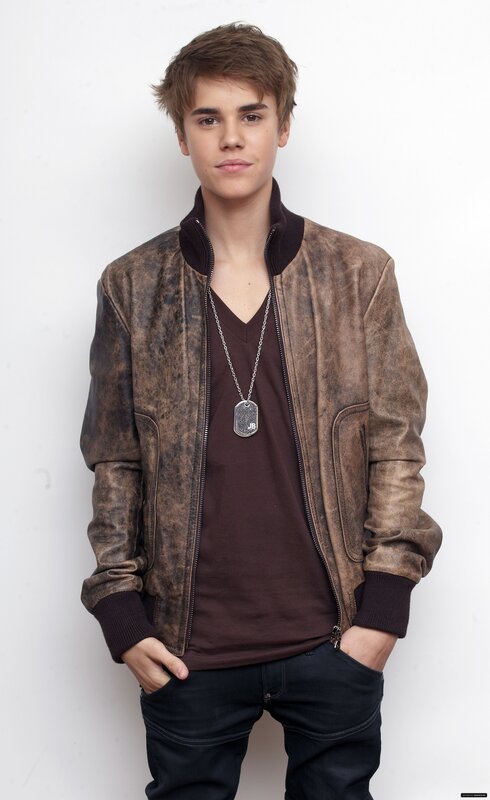 Young Man in Jacket — Brown, Neutral, Photograph