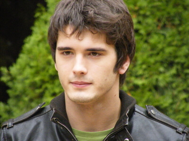 Young Man in Leather Jacket — Black, Neutral
