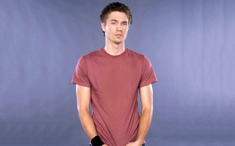 Young Man in Red Shirt — Neutral, Photograph