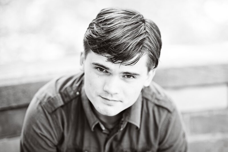 Young Man in Shirt — Black