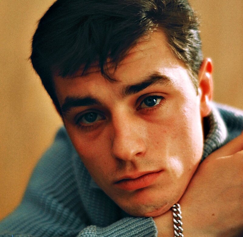 Young Man in Sweater — Blue