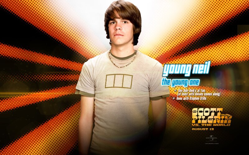 Young Man in T-shirt — Orange