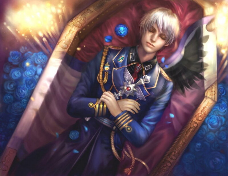 Young Man in Uniform — Blue