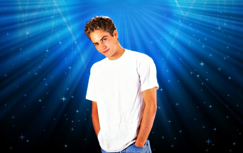 Young Man in White T-shirt