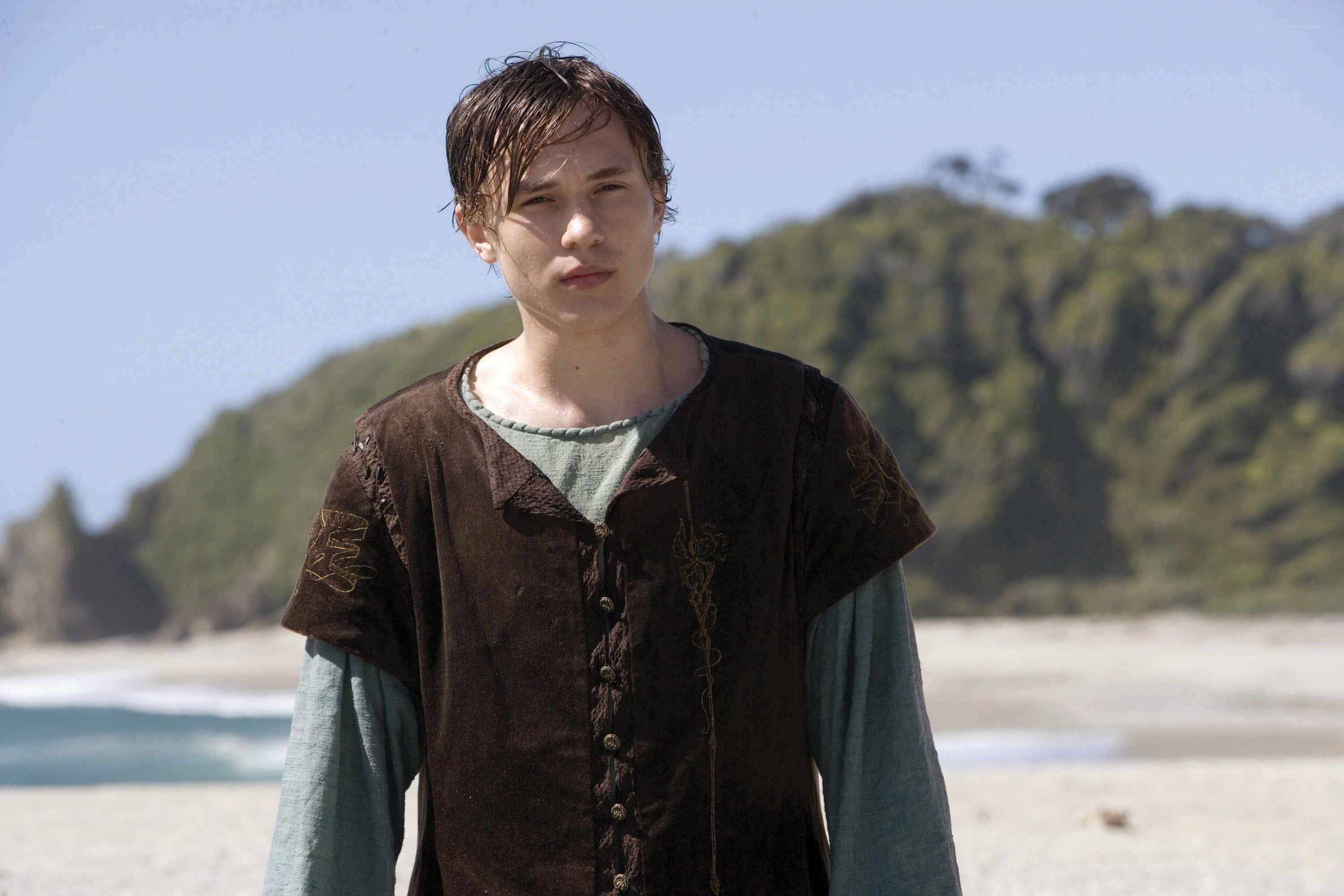 young man on a beach