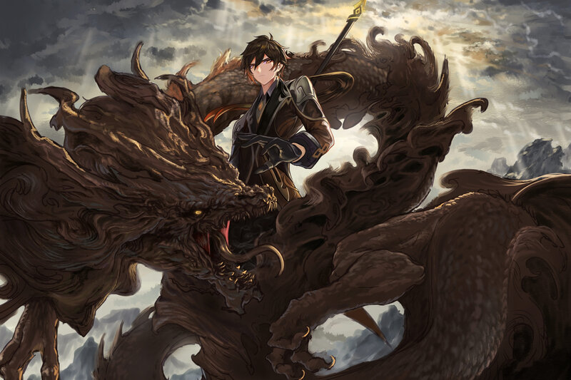 Young Man on Dragon
