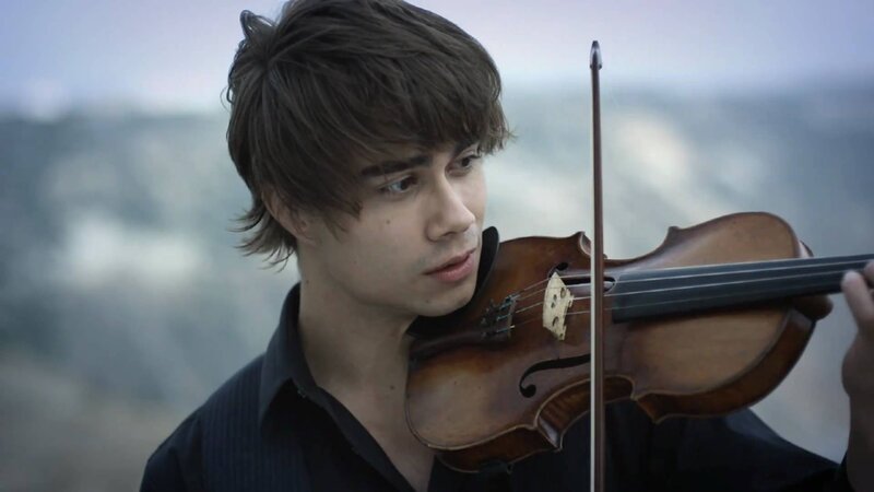 Young Man Playing Violin — Brown