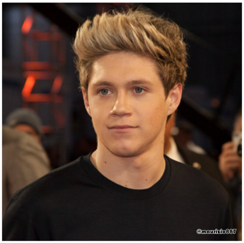 Young Man with Blonde Hair — Black