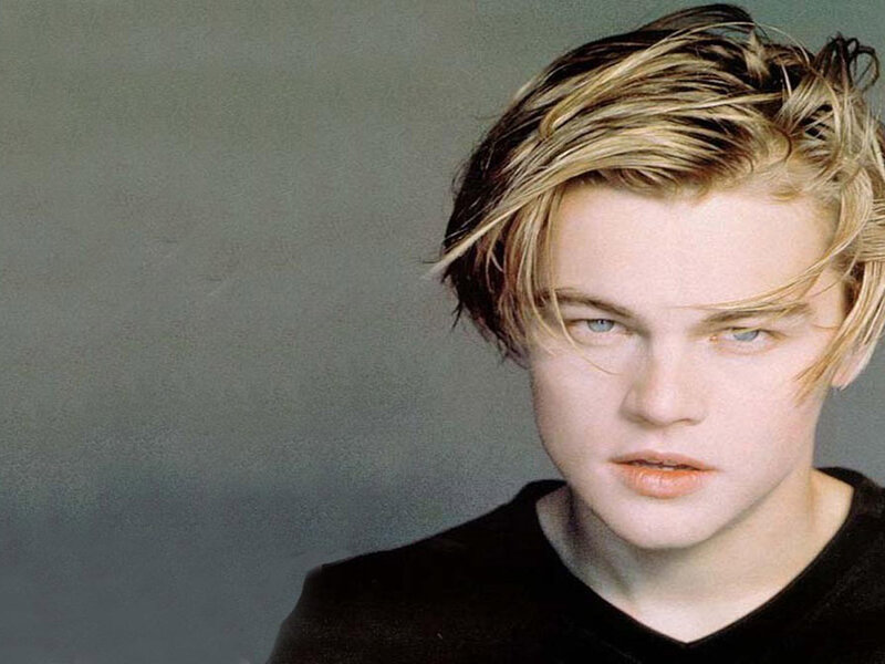 Young Man with Blonde Hair — Gray