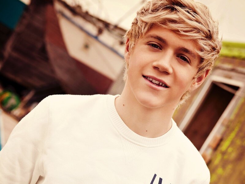 Young Man with Blonde Hair — White, Calm