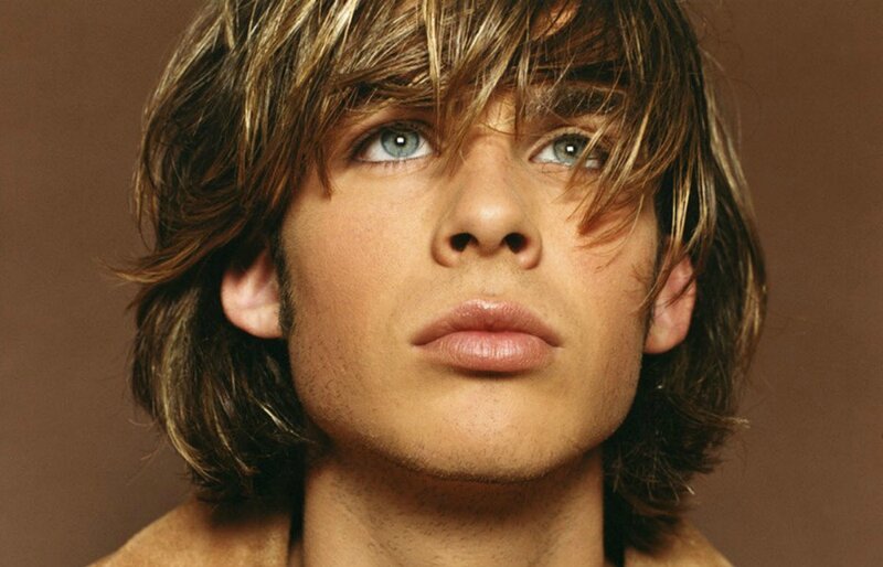 Young Man with Blue Eyes — Brown