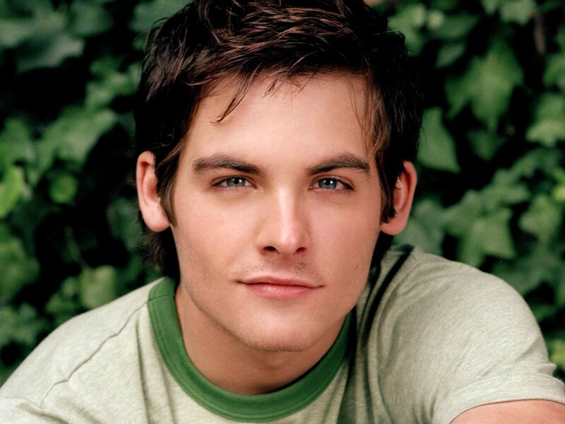 Young Man with Blue Eyes — Green, Calm