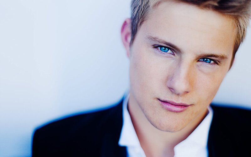 Young Man with Blue Eyes — Neutral, Photograph