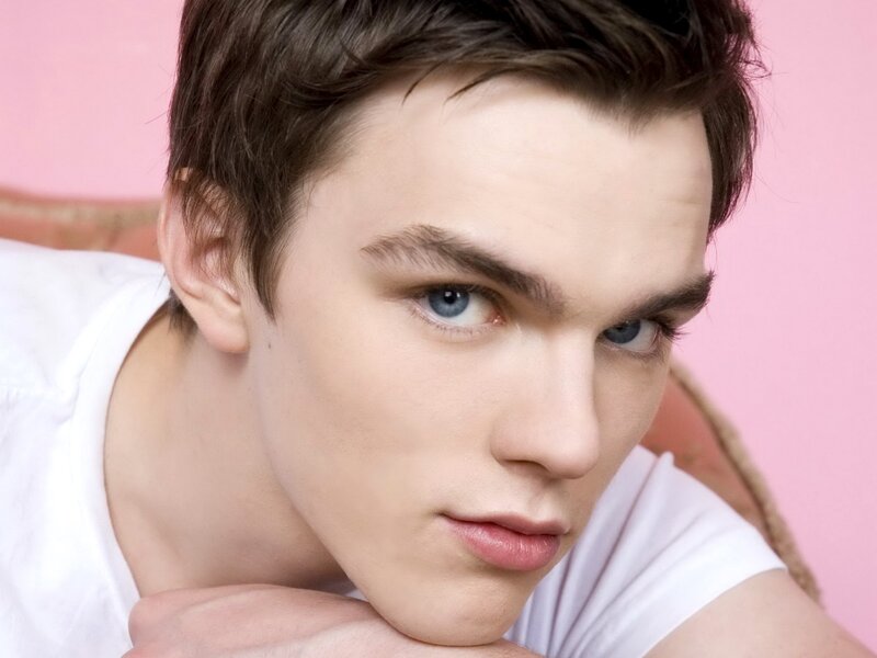 Young Man with Blue Eyes — Pink
