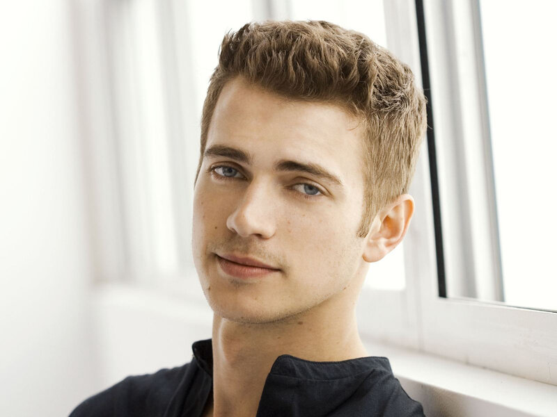 Young Man with Blue Eyes — White