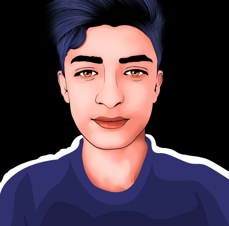 Young Man with Blue Hair — Neutral