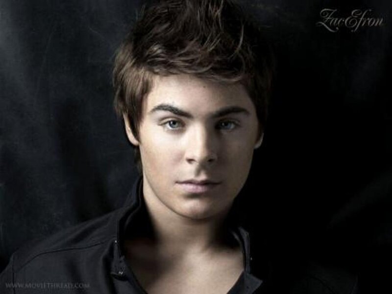 Young Man with Brown Hair — Black