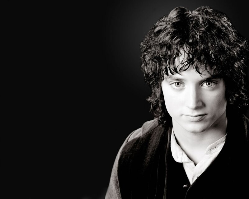 Young Man with Curly Hair — Black, Dramatic, Photograph