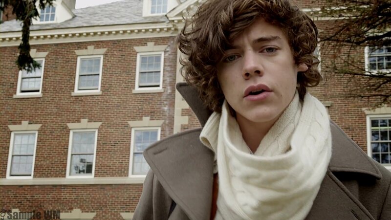 Young Man with Curly Hair — Brown, Serious