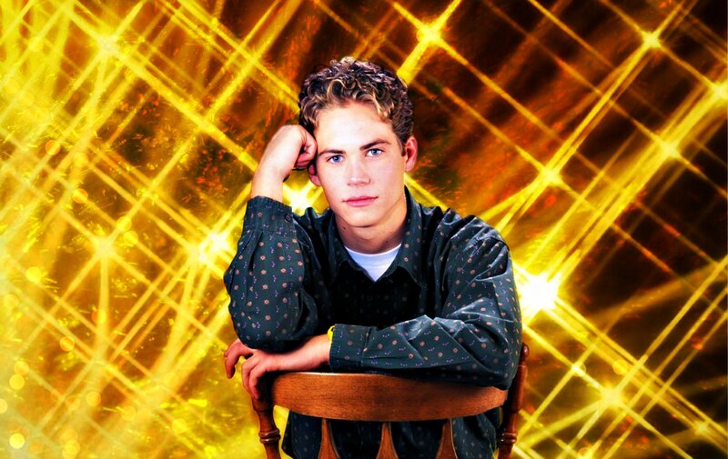 Young Man with Curly Hair — Yellow