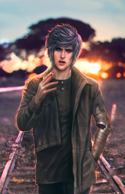 Young Man with Cybernetic Arm