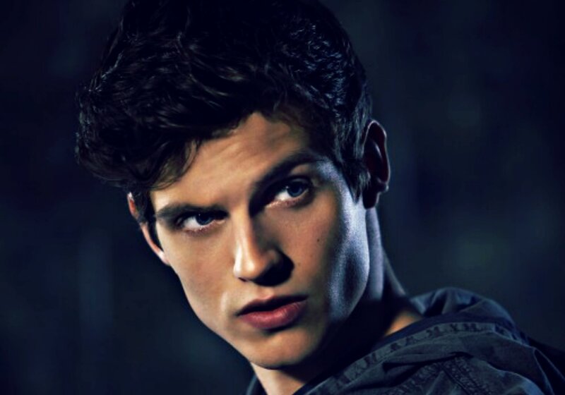 Young Man with Dark Hair — Black, Dramatic, Photograph