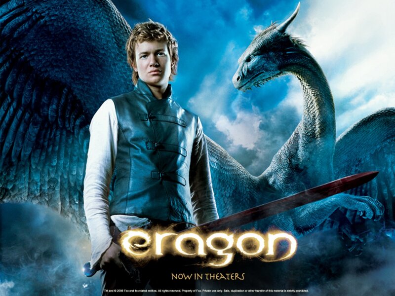 Young Man with Dragon — Blue