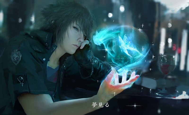 Young Man with Glowing Orb