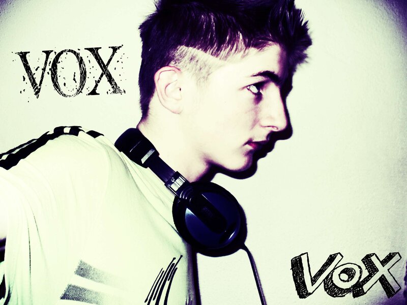 Young Man with Headphones — White
