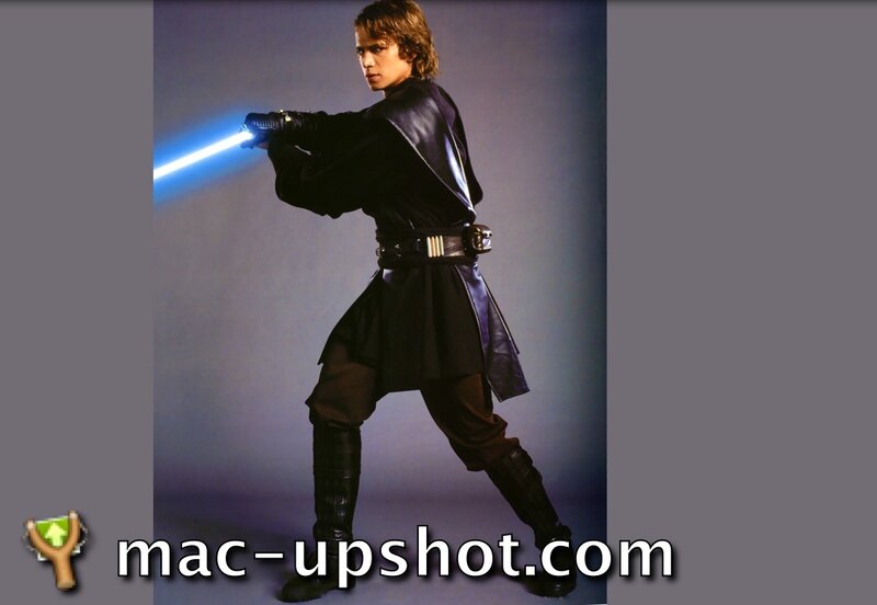 Young Man with Lightsaber — Black