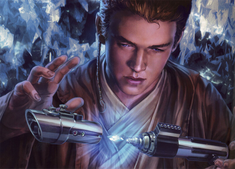 Young Man with Lightsabers — Blue