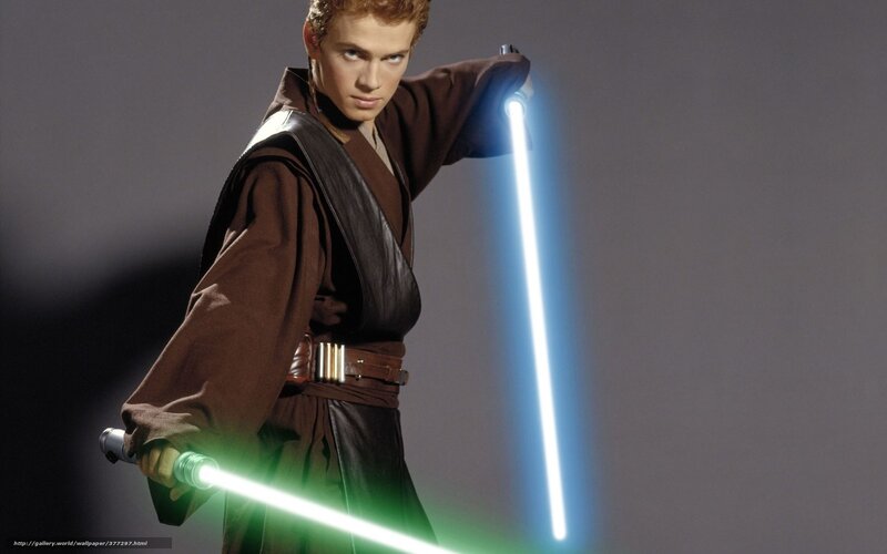 Young Man with Lightsabers