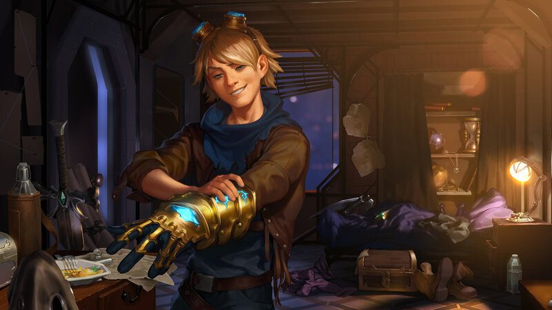 Young Man with Mechanical Arm