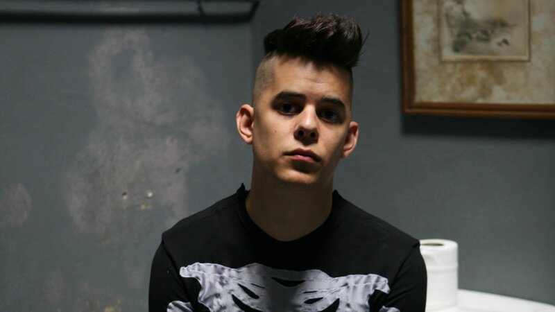 young man with mohawk hairstyle