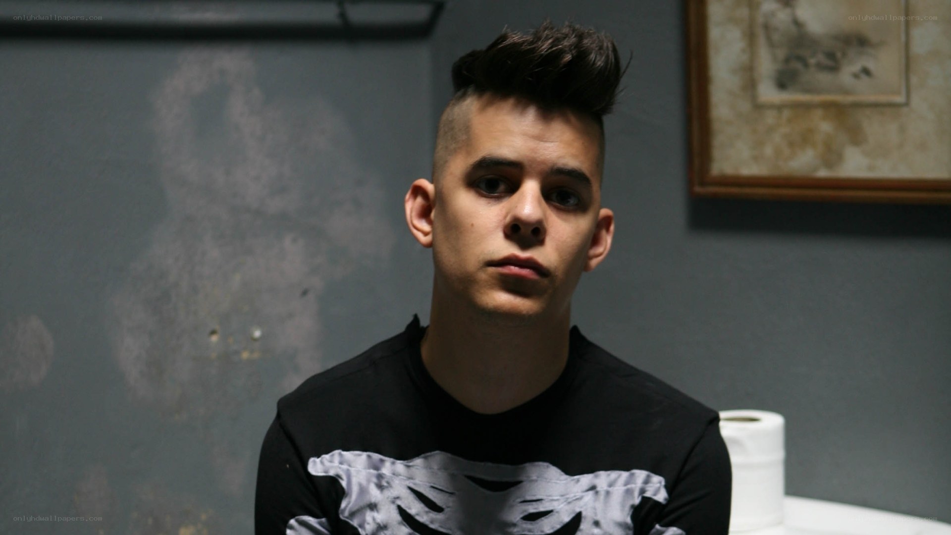 young man with mohawk hairstyle