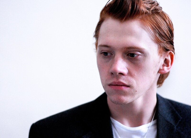 Young Man with Red Hair — White