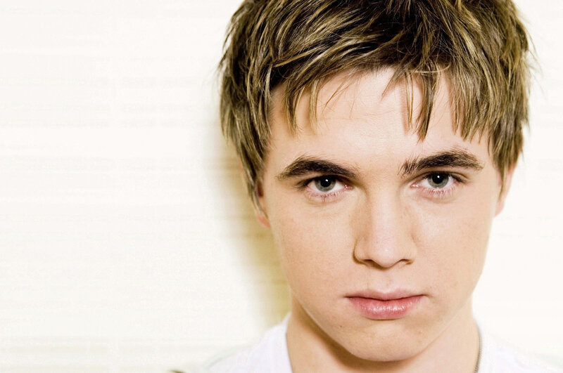 Young Man with Short Hair — White