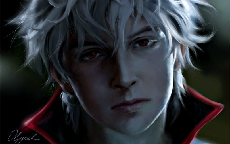 Young Man with Silver Hair