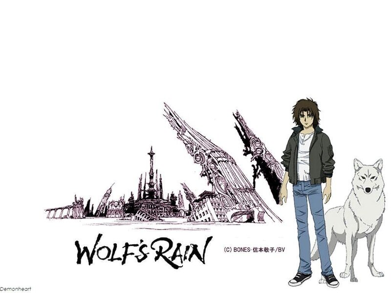 Young Man with White Wolf