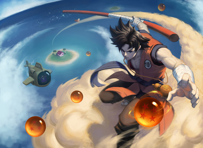 Young Martial Artist in Flight