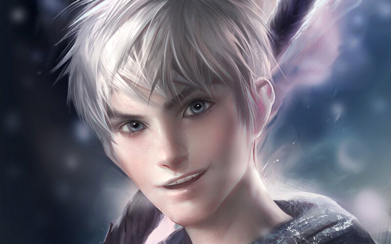 Young Person with White Hair