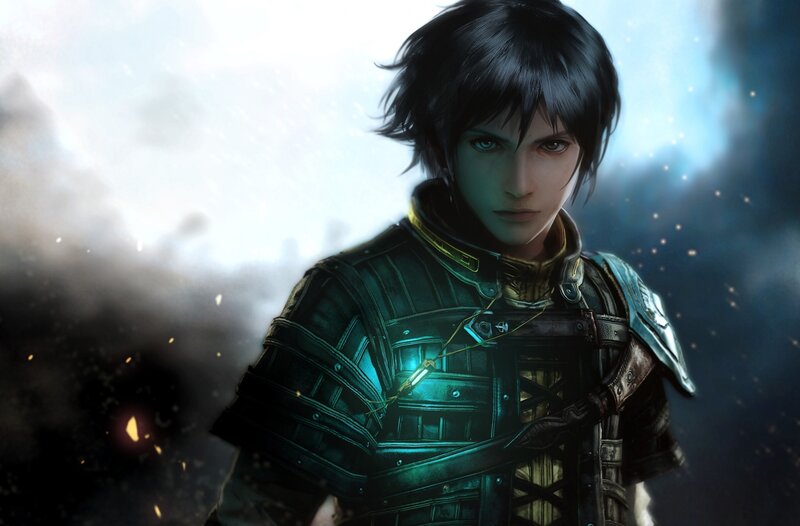 Young Warrior in Armor