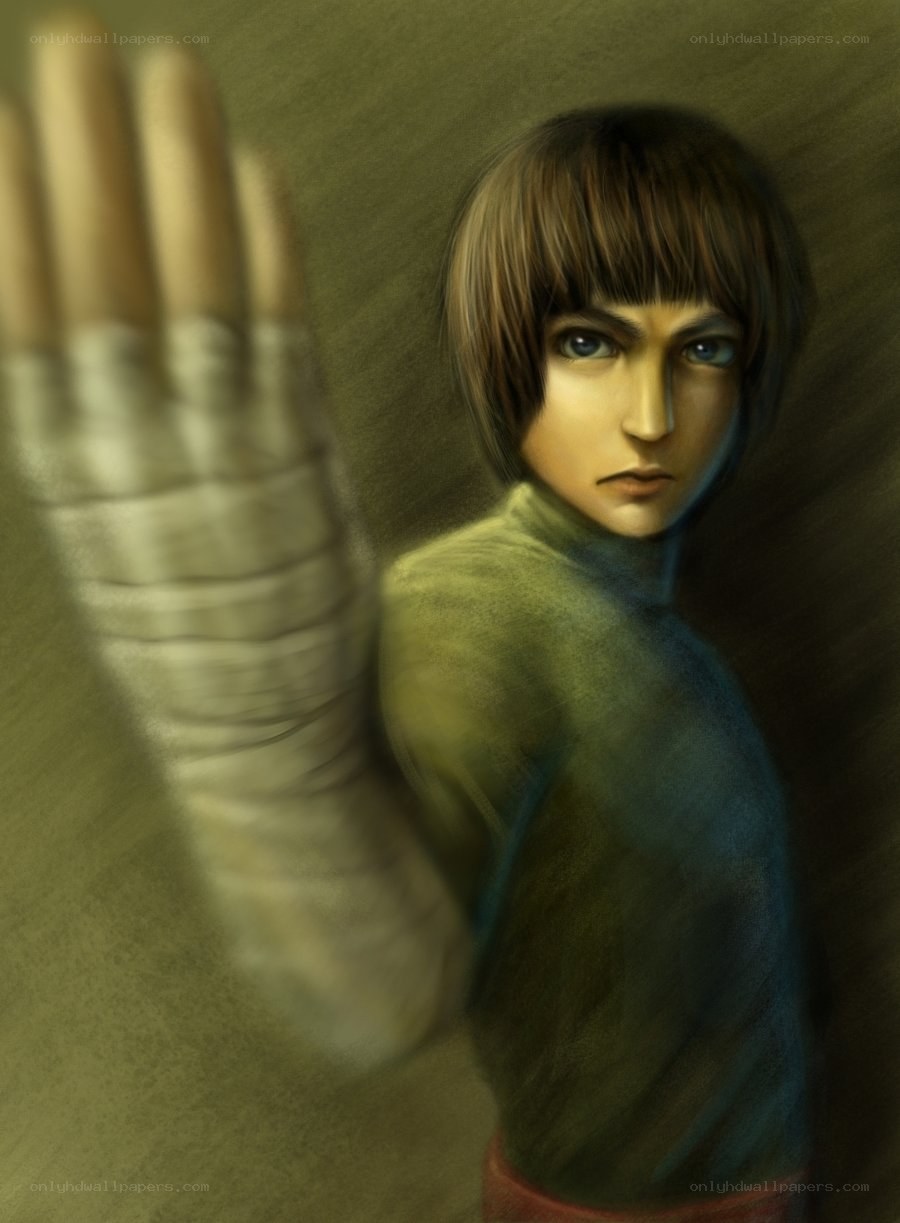 young warrior with bandaged hand