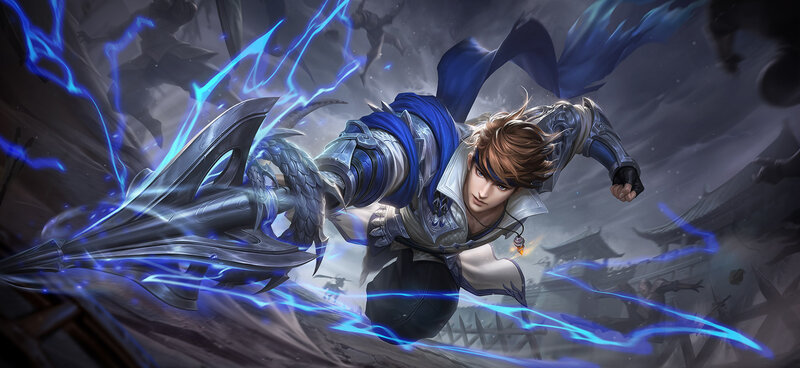 Young Warrior with Lightning Sword