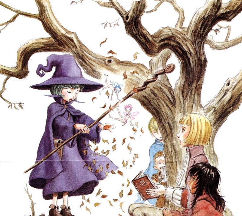 Young Witch Casting Spell